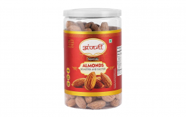 Anjani Superfoods Almonds Roasted And Salted`   Plastic Jar  200 grams